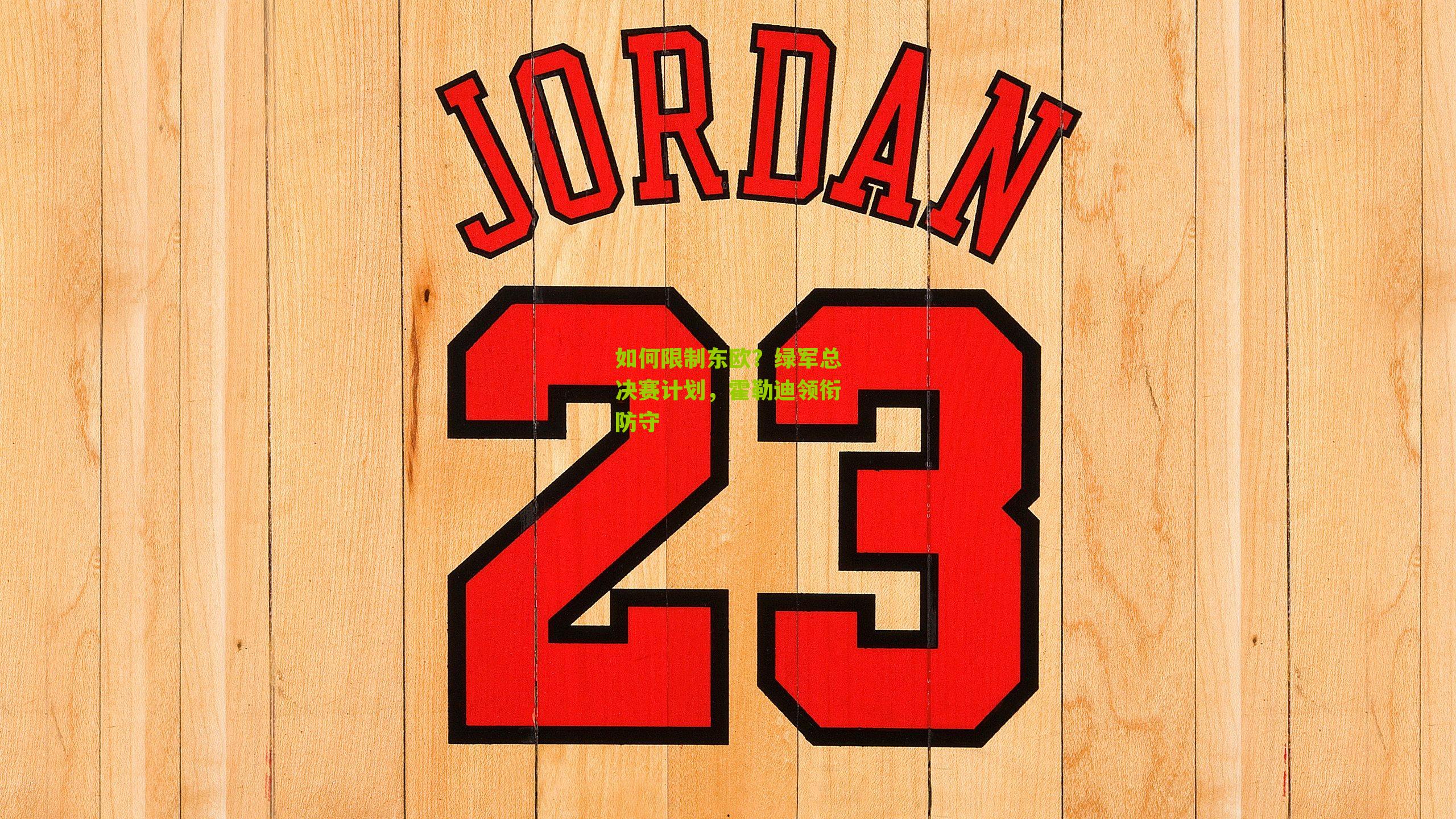 如何限制东欧?绿军总决赛计划,霍勒迪领衔防守